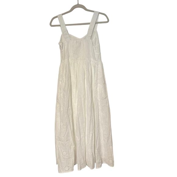 NWT J.Crew Eyelet Midi Dress In White Size 4 - Picture 6 of 9